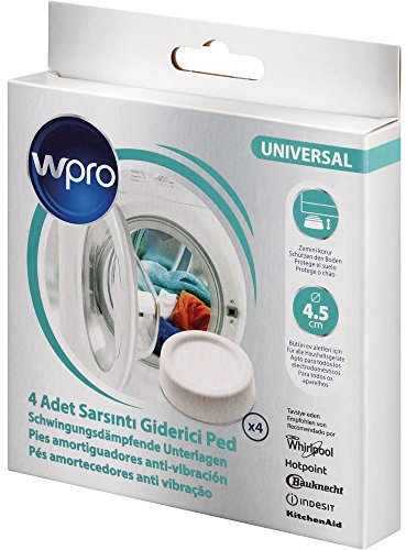 Wpro SKA305 - Almohadillas amortiguadoras de vibraciones para lavadoras