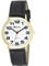 Ravel - Unisex - Armbanduhr mit großen Ziffern - Schwarzes/goldfarbener Ton/weißes Zifferblatt