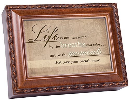 Cottage Garden Life is Spieluhr mit Holzmaserung, spielt Edelweiß