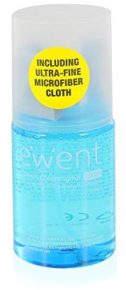 Ewent EW5671 Detergente Antibatterico (200ML) + Panno Microfibra (20x20CM) per schermi LED / LCD / Plasma / Laptop, iPhone, iPad, Samsung, schermi touch screen