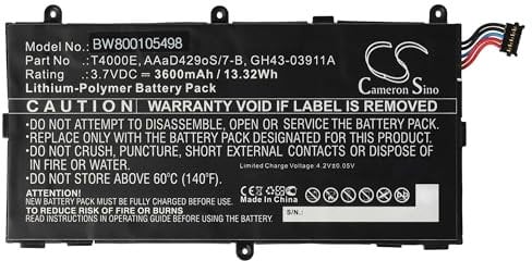 vhbw Li-Polymer Akku kompatibel mit Samsung Galaxy Tab SM-T210R, SM-T211, 3 7.0, 3 Kids, SM-T210, SM-T2105 Tablet Pad (3600 mAh, 3,7 V) Ersatz für T4000E.
