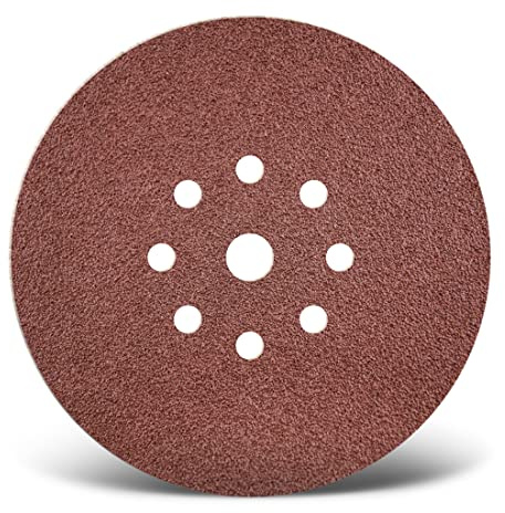 MENZER Red Klett-Schleifscheiben, 225 mm, 9-Loch, f. Trockenbauschleifer, Normalkorund (25 Stk.) K240