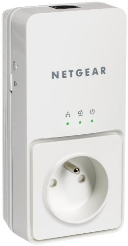 Netgear XAV2501 Adaptateur CPL Ethernet Powerline 200 Mbit/s avec Prise Femelle Intégrée Homeplug AV
