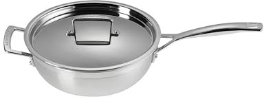 LE CREUSET 3-ply Stainless Steel Chef's 24cm pan with lid