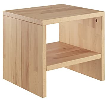 Erst-Holz Nachttisch Buche Massivholz Nachtkästchen Beistelltisch 90.20-K31