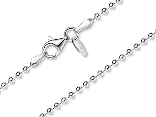 Kugelkette 2mm - echt 925 Silber, Länge wählbar 40-100cm