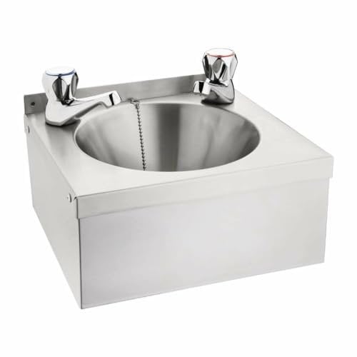 Wash Hand Sink incl Taps & Waste for Catering Kitchen