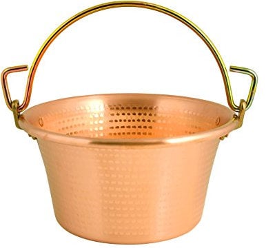 Glooke Selected Paiolo in Rame Marca Lar con Manico Ad Arco D. 30 Cm Pentola Polenta