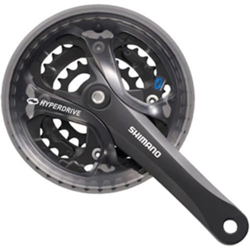 Shimano ACERA Trekking FC-M361 Vierkant 7/8-fach Kurbelgarnitur, schwarz, 170 mm-48-38-28