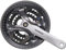 Shimano ACERA Trekking FC-M361 Vierkant 7/8-fach Kurbelgarnitur, schwarz, 170 mm-48-38-28