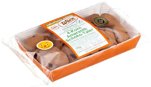 Werz 4-Korn-Amaranth-Schoko-Taler glutenfrei, 6er Pack (6x 125 g Packung) - Bio