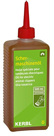 Kerbl Schermaschinenöl Constanta | 500ml | Zur optimalen Schmierung aller beweglichen Teile im Scherkopf der Maschine | Für alle gängigen Marken-Schermaschinen geeignet