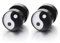 Yin-Yang Herren Ohrringe Ohrstecker Fakeplugs Fake Plug Tunnel Ohr-Piercing, 1 Paar