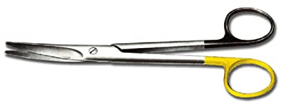 Gima - Mayo Super Cut Schere, gebogen, mit Klingen zum Schneiden von Stoffen mit Griff ohne Schlitten, 14cm, 26485