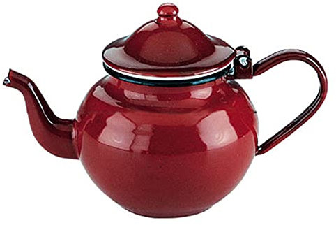 Ibili 910350 - Tetera de acero esmaltado vitrificado Roja 0,45 l