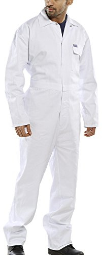 CLICK COTTON DRILL BOILERSUIT WHITE 54