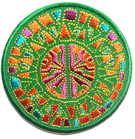 Catch the Patch Peace Frieden Aufnäher zum Aufbügeln 7,7 x 7,7 cm Bügelbild für Erwachsene mit Make Love Statement, Bügelpatch Patches Bügelflicken