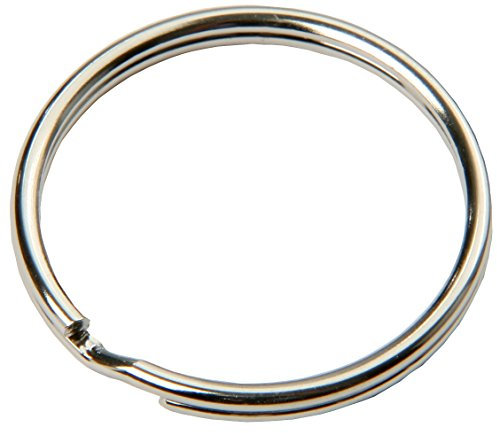 SBS® Schlüsselring | Ø 25 mm | 100 Stück | Stahl | glänzend und abgerundet | Schlüsselanhänger Schlüsselringe Schlüssel Ring