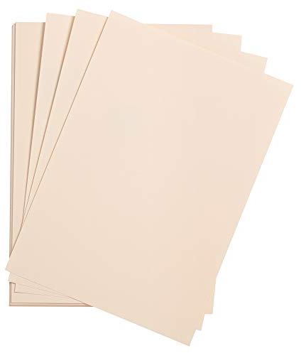 Clairefontaine 37930C Rame Papier Etival Color - 250 Feuilles Papier Dessin à Grain Rose Pâle - 50x65 cm 160g - Idéal pour le Dessin et les Activités Créatives