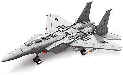 WANGE Modellbausatz F15 Eagle Modell eines zweimotorigen taktischen Jagdflugzeugs zum Zusammenbauen mit Blöcken, Modellbau 1:48.