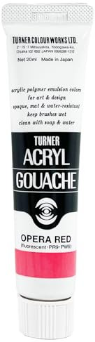 20ml Turner Acrylic Gouache Opera Red 24