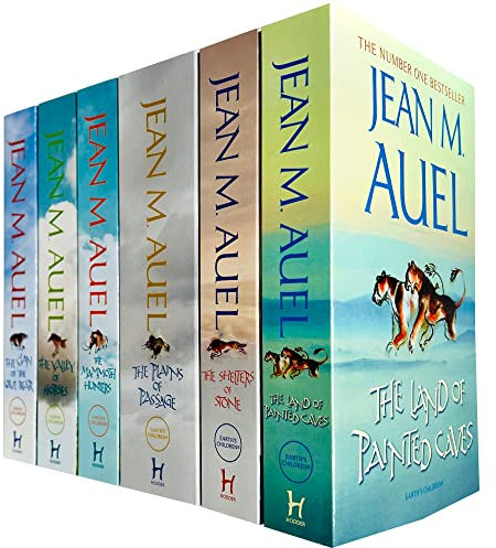 Jean M Auel 6 Books Earths Children Collection Pack Set (The Valley of Horses...