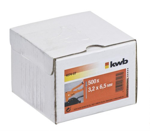 KWB 407407 – Remache 3,2 x 6,5 500 mm Pack