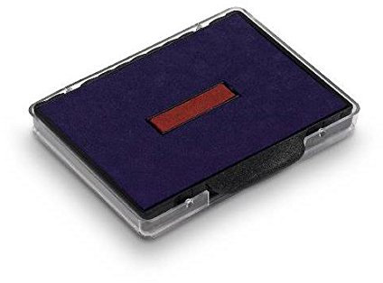 Trodat 10 Stück Kassetten Ersatz-Stempelkissen für Stempel 6/511/2 zweifarbig blau – rot
