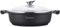 Royalty Line - RL-BR28M - Faitout Bas avec Revêtement Marbre, Couvercle en verre, Induction, 4 Litres, 28 cm, Noir