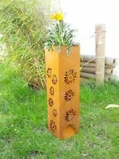 Zen Man Blumentopf mit Kerzenplatz unterhalb der Blume (16x16x60)