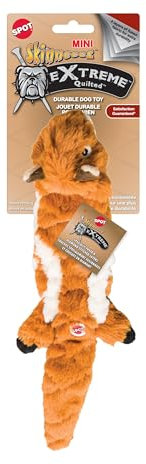 SPOT Ethical Pets Chipmunk Mini Skinneeez Extreme Stuffingless Quilted Dog Toy, 14