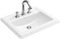 Villeroy & Boch Einbauwaschbecken HOMMAGE 3 Lochbohrung 63x52cm weiß alpin mit Ceramikplusbeschichtu