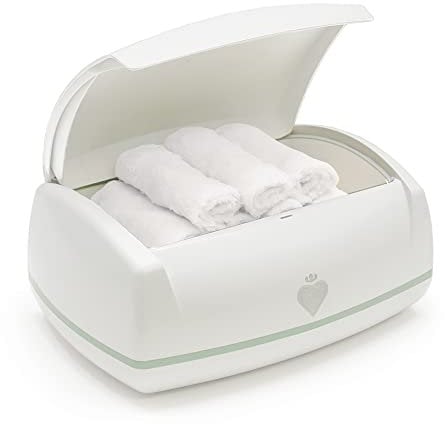 Prince Lionheart Warmies Wipes Warmer,Nur wiederverwendbare Babytücher Warmes Nachtlicht,Wärmt Babytücher, Windelkomfortwechsel,Hält 16 wiederverwendbare Kleidung, Niederspannung | 16 Stück (1er Pack)