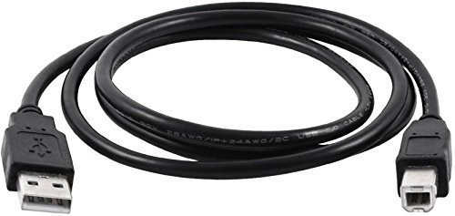 Câble USB 2.0 A vers B pour Imprimantes, Numériseurs (HP, Epson) - 3 mètres - Noir