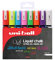 uni-ball PWE-5M Liquid Chalk Pens. Multi-Purpose Wipeable Coloured Markers for Blackboards, Chalkboards, Whiteboards, Glass, Mirrors, Plastic, Windows, Metal. Safe for Kids. Bullet Tip. 8 Pack