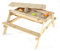Plum Outdoor-Spieltisch aus Holz, Sandkasten und Picknicktisch