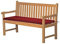 Bankauflage Bankkissen Bankpolster Gartenbankauflage Polsterauflage Sitzauflage Sitzkissen Gartenbank 100 x 47 cm rot Bordeaux hochwertig Made in Germany