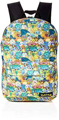 Bioworld POKEMON All-over Characters Print Backpack Rucksack, 45 cm, 15 liters, Mehrfarbig (Multicolour)