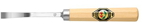 KIRSCHEN Werkzeuge 3221002 | Kerbschnitzbeitel mit Weißbuchenheft Stich 1, gekröpft - 2mm