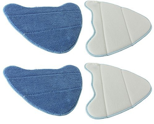 Spares2go Microfibre Cleaning Pads For Holme HDSM4001 Steam Cleaner Mops (Pack of 4)