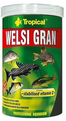 Welsi Gran 1000 ml/650g multi-ingredient sinkend Granulat für den Boden Füttern Fisch