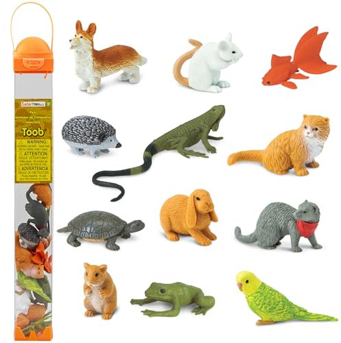 Safari Toobs Haustiere Miniatur-Replika, Orange/Abendrot im Zickzackmuster (Sunset Chevron)