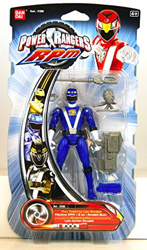 Power Rangers RPM 5 Inch Basic Action Figure Full Throttle Lion Ranger (Blue)