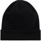 HANSEHELD Strickmütze 100% Schurwolle Merino Feinstrickmütze - Schwarz | Basic | Groß | Umschlag | Weich | Feinstrick 100% Wolle (Merino) | Mulesingfrei | Made in Germany