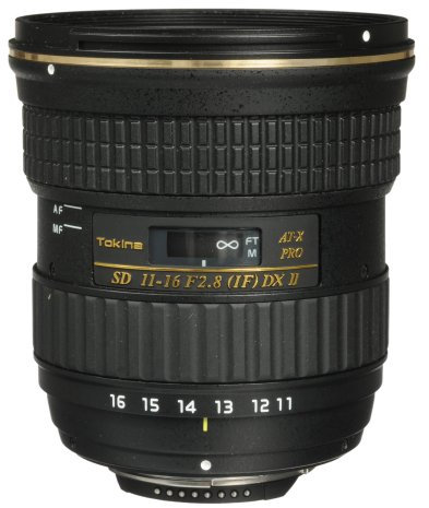 Tokina AT-X 116 PRO DXII - Objetivo para Nikon APS-C (distancia focal 11-16mm, apertura f:2.8-22, diámetro: 77mm), negro