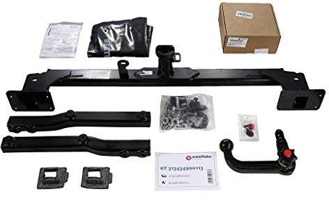 Westfalia Rimovibile Gancio Traino per Mercedes GLK, X204, 07/2009-09/2015, Viene fornito come un set con un kit di cablaggio Westfalia specifico per veicoli a 13 pin