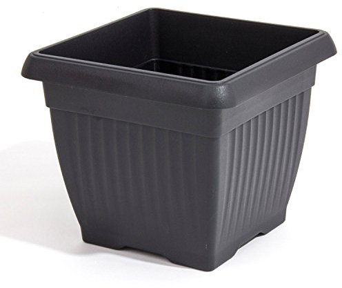 Maceta TERRA 25,2L., dimensiones (mm) 370x370x300, color Antracita
