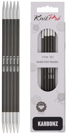 KnitPro Karbonz Nadelspiele 6 (15cm) | 4mm
