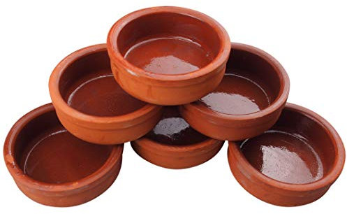 Seladon 6er Set Keramik Tonschale Cazuela Tapas Schale 11,5cm Durchm. Klassisch