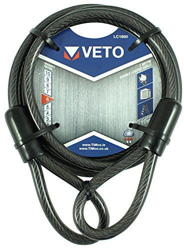 TIMCO Steel Braided Looped Security Cable - 10mm x 1.8m